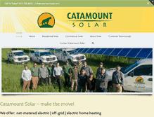 Tablet Screenshot of catamountsolar.com
